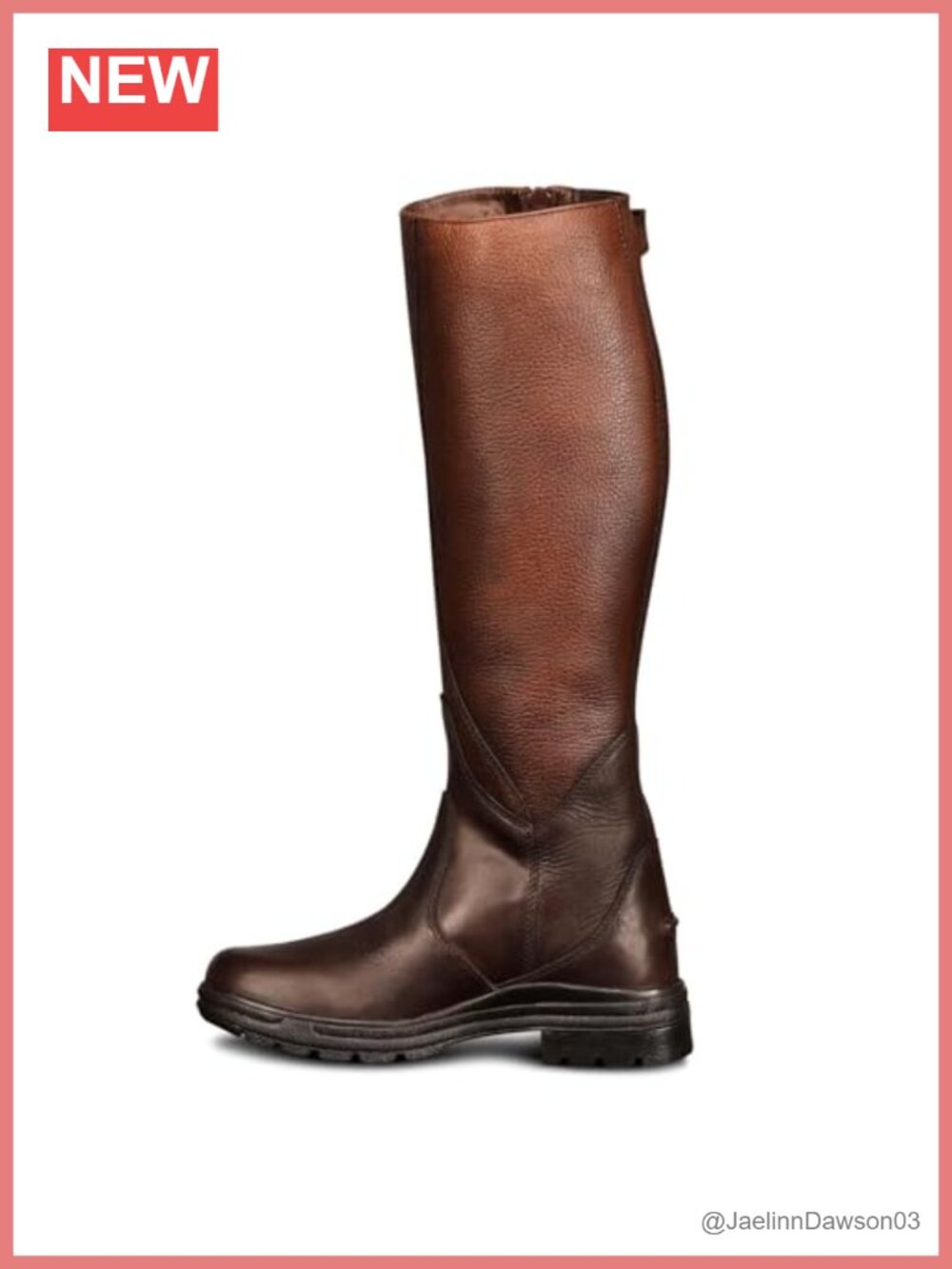 Women's Tall Riding Boots Waterproof Full-Grain Leather Side-Zip Equestrian